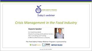 Crisis management in the food industry: prevention, mitigation, and investigation