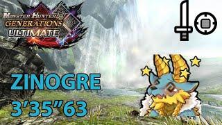 MHGU/MHXX | [G3] Return from the Pinnacle - Zinogre/ジンオウガ (Striker SnS) 3'35''63 (TA rules)