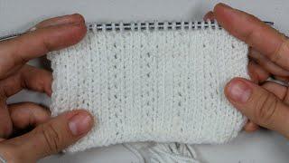 Simple knitted pattern | Knitting a scarf | Knit for beginners | So easy