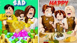 ROBLOX Brookhaven RP - FUNNY MOMENTS: Rich and poor, Who is HAPPY ? Who is SAD ? | Roblox Idol