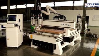 TECHPROCNC high speed easy ATC four process CNC Router TPM1325/1530/2030/2040