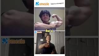 Flexing on Omegle │ Funny Reactions #omegle #alexeubank #gym #trentwins #aesthetics