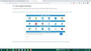 How to switch user agent for Google Chrome browser