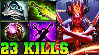 23 Kills QOP Dota 2 Mid Lane Beast - Best Queen Of Pain Dota 2 Pro Gameplay Guide Build 7.37