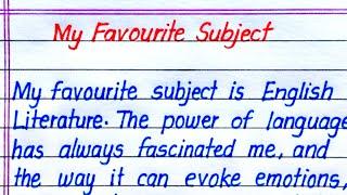 My Favourite Subject Essay in English || Essay on My Favourite Subject in English