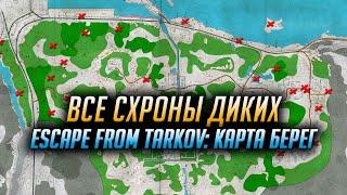 ️ ВСЕ СХРОНЫ ДИКИХ КАРТА БЕРЕГ  ESCAPE FROM TARKOV