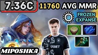 7.36c - Miposhka CRYSTAL MAIDEN Hard Support Gameplay 25 ASSISTS - Dota 2 Full Match Gameplay