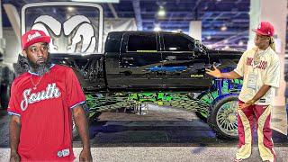 I GOT TO SEE MY NEW TRUCK ON 30s WITH KARLOUS MILLER FROM 85 SOUTH SHOW SEMA 2024