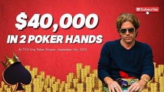 $40,000 IN 2 POKER HANDS ️️ Brian Green Poker