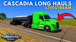 Driving The NEW Cascadia On Long Hauls |  American Truck Simulator