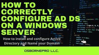 How To Install Windows Server 2022 Active Directory (AD DS)