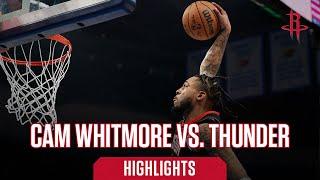 Cam Whitmore (27 points) Highlights vs. Oklahoma City Thunder | Houston Rockets