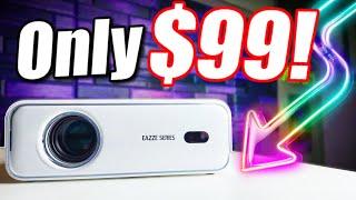 Best Smart Projector Under $100!!! | Aurzen EAZZE Series D1