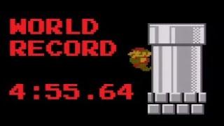 Super Mario Bros. Any% Speedrun in 4:55.646 (Former World Record)