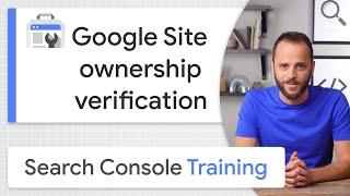 Google Site ownership verification - Google Search Console Training