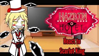 Hazbin hotel react to ○|Scarlet King| ○ |2/?|ItzMeKarma Tik Tok