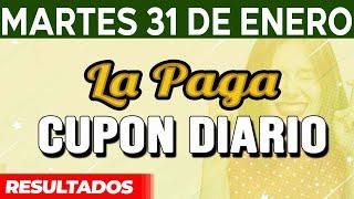 Resultado del sorteo Cupon Diario del Martes 31 de Enero del 2023.