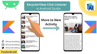 Recyclerview onClickListener to NewActivty using Kotlin || RecyclerView onClickListener Kotlin