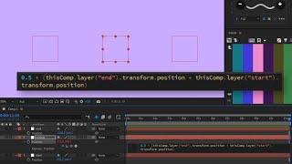 After-Effects tutorial: Average between two points