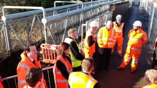 Demolition of bridge in Hednesford