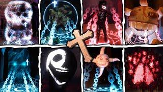 DOORS Floor 2 - All CRUCIFIX USES ON ALL ENTITES & JUMPSCARES