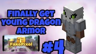 Hypixel like server || FakePixel skyblock || making young dragon armor || #4