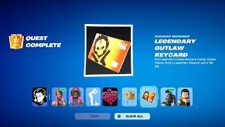 How to Get The Legendary Outlaw Keycard in Fortnite (Free Mythic or Exotic Weapon Every Game)