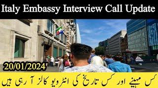 Italy Embassy interview call update|Italy work visa update 2024|Helpfull