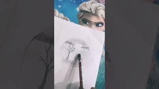Best landscape in a circle (Part-1) #shorts #drawing