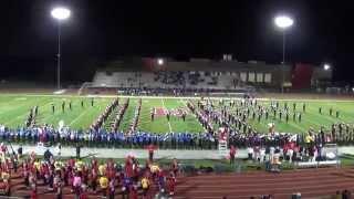 H-F Marching Band 2014-15 Youth Night Performance "Vikings Fight On" 10.3.14