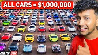 ALL CARS = $100,000,000  SELLING MY ALL RARE CARS - Car for Sale | Techno Gamerz EP 54