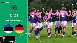 Schützenfest in Tallin! | Estland - Deutschland 1:10 | Highlights | U 21 EURO Quali