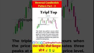 Reversal Candlestick Pattern 3 #investment #stockmarket #finance #nse #bse #sharemarket #earnmoney