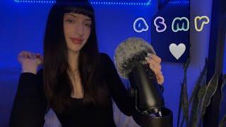 Relax with me  asmr (mouth sounds, fluffy mic scratching, visuals and chaos)