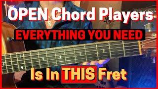 OPEN Chord Players: This is the SECRET...I Mean...The SECOND Fret