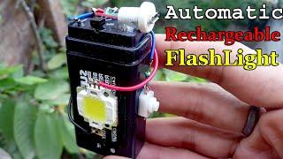 Automatic Rechargeable Flash Light Torch | DIY Auto-Cut Rechargeable Led Lamp Using Bc548 & Bc547