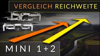 Vergleich Reichweite DJI MINI 2 vs  DJI Mavic Mini - Test der Drohnen