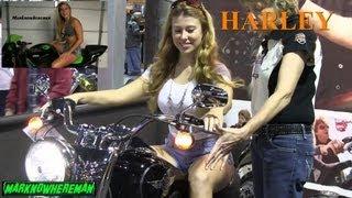 Harley Girl! Rev that Harley Davidson Ms. Gorgeous! Harley Davidson Start-Up & Revving