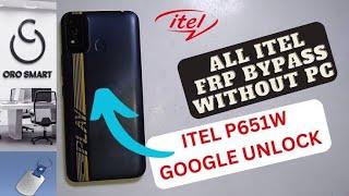 itel P651W Frp bypass || P651 google account remove || how to bypass itel P651W frp lock