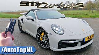 Porsche 911 Turbo S 992 Convertible REVIEW on AUTOBAHN by AutoTopNL