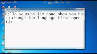 how to change idm language easy