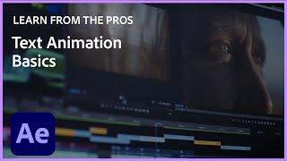 Learn From the Pros | Text Animation Basics with Sergei Prokhnevskiy | Adobe After Effects Tutorial