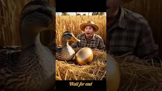 a man flying with cute duck #duck #blackduck #duckbaby #great #brave #viral #like