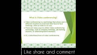 Define Video Conferencing? #videoconference #videoconferencing #viralshorts#technology