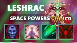 SPACE POWERS LESHRAC | MAGICIAN & BEST AOE MAGIC SPELLS | CUSTOM HERO CLASH DOTA 2