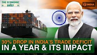 30% drop in India’s trade deficit in a year | How will this help the economy | FTAs boost exports