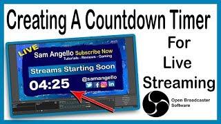 OBS Studio - Making a simple Countdown Timer for Twitch or YouTube Gaming