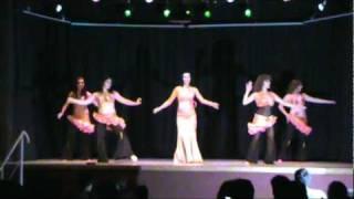 ELIZABETH STUARDO Y SU BALLET ZOUHOUR EL NEEL en 4ta Muestra de Danza Oriental