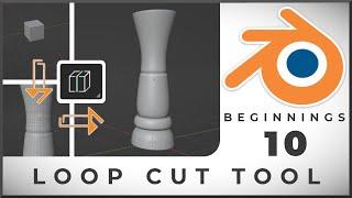 How to use Loop Cut Tool in Blender: Tutorial 10: BLENDER BEGINNINGS