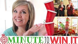 Christmas Minute to Win it Games (Our favorites! All with Dollar Store items!)